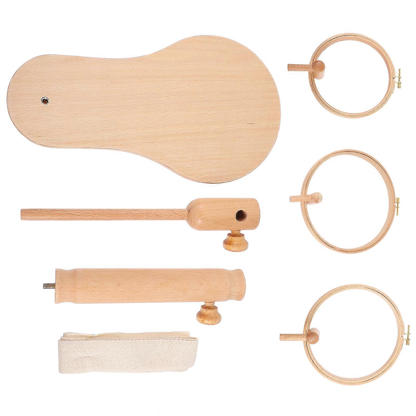Solid Wood Embroidery Holder Adjustable Height And Angle For Cross Stitch Lovers 1 Set