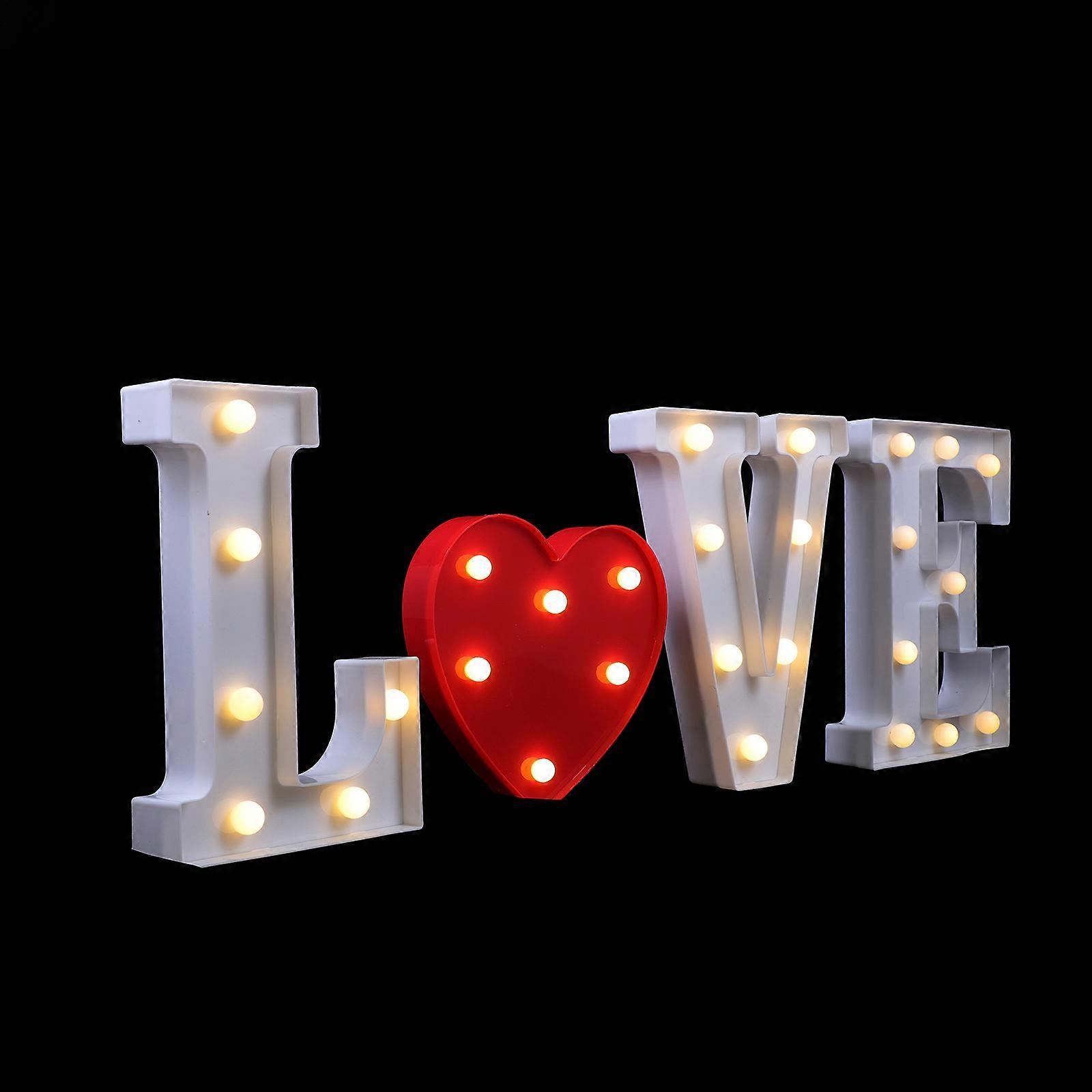 1set LOVE Letter Design Lights Room Layout Lights Home Decorative Lights