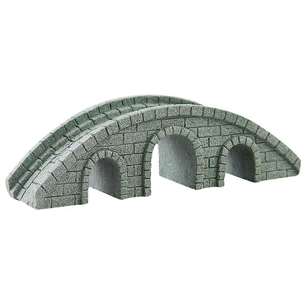Garden Statue Bridge Decoration For Bonsai Home Or Office Grey Arch Bridge With Classic Design 1Pack