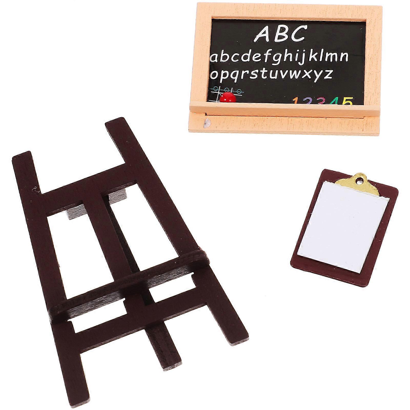 Wooden Mini Easel for Home Use Durable and Safe Play Lovely Blackboard Model Assorted Color