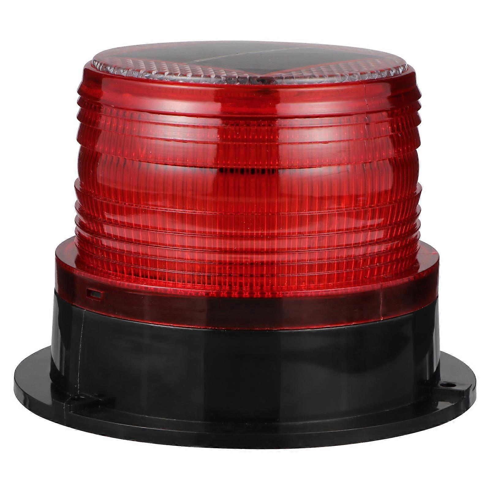 Red Car Warning Light Bright Waterproof ABS for Remarkable Lighting with Strong Magnet 2.5 Inch Diameter