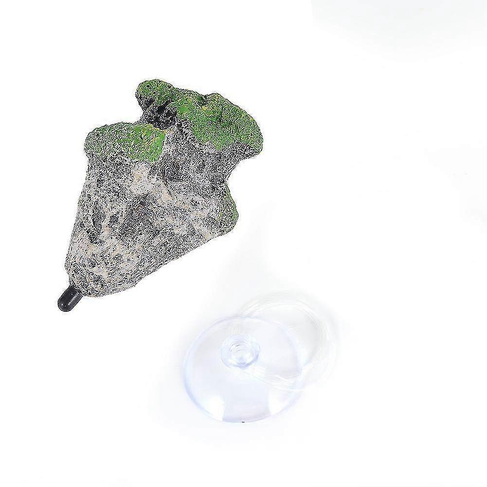 Floating Stone Decoration with Moss for Aquarium Fish Tank - Suspended Landscaping Ornament for Small Aquatic Environments