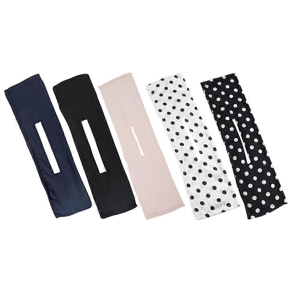 Hair Bun Maker For Women, Non-Slip Lazy Twist Hair Bun Shaper, Adjustable Doughnut Hair Bun For Long Curly Straight Thick Thin Hair 5 Pcs