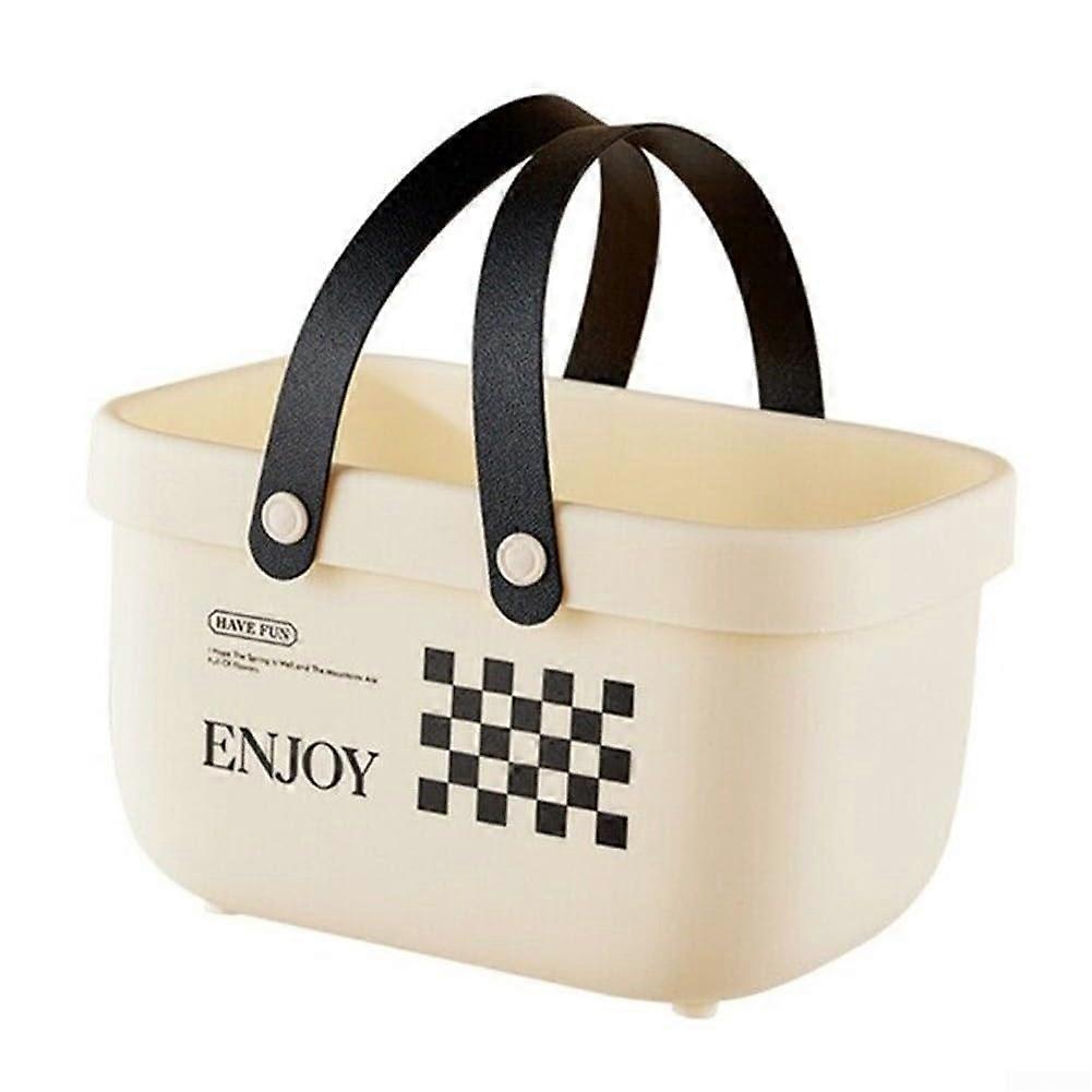 Portable Multi-Purpose Shower Storage Box for Organizing Bathroom Accessories and Cleaning Supplies, Durable Design