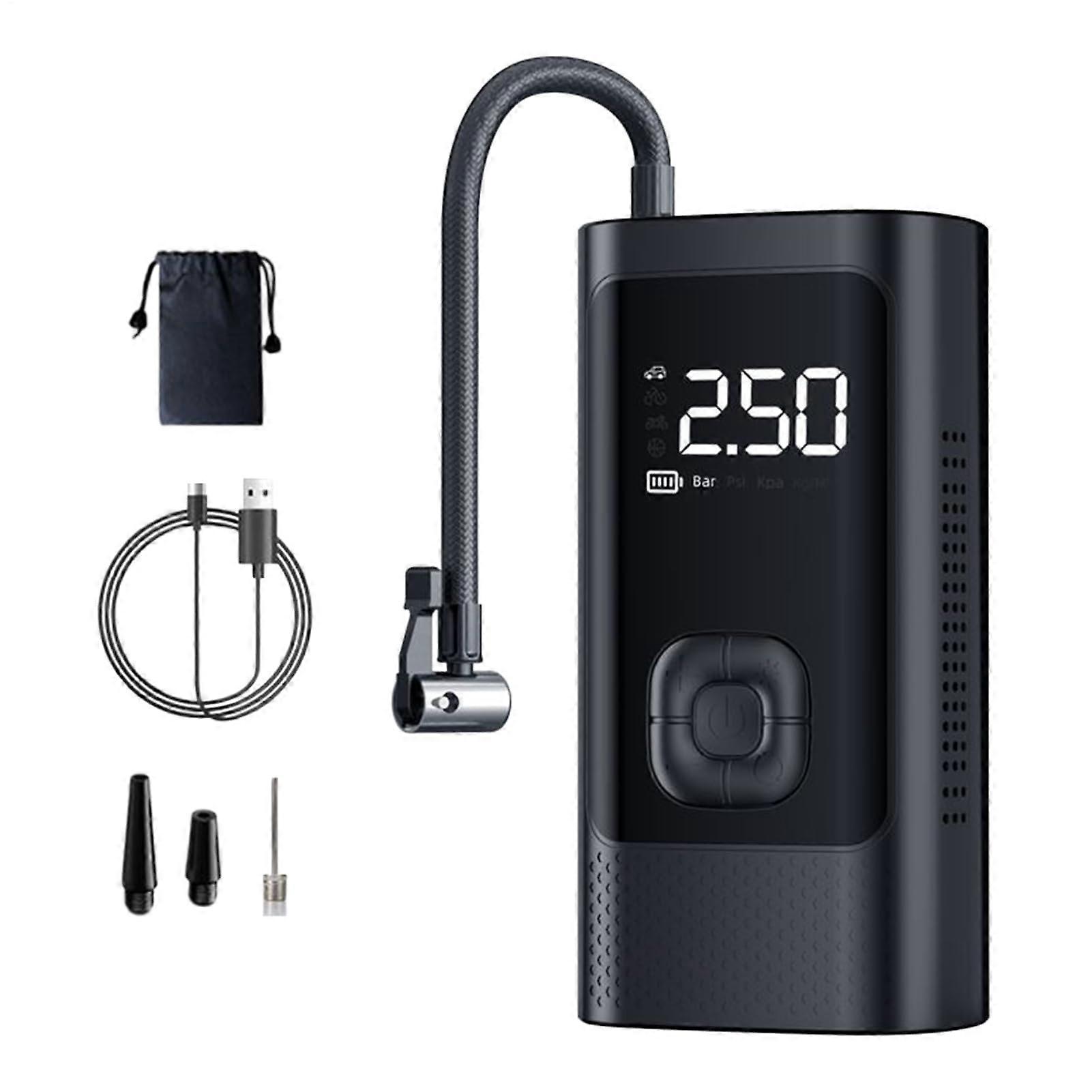 Tyre Inflator Cordless Compressor 150psi Digital With Led Flashlight Air Pump For Car Motorcycle Bike Ball Sports Travel