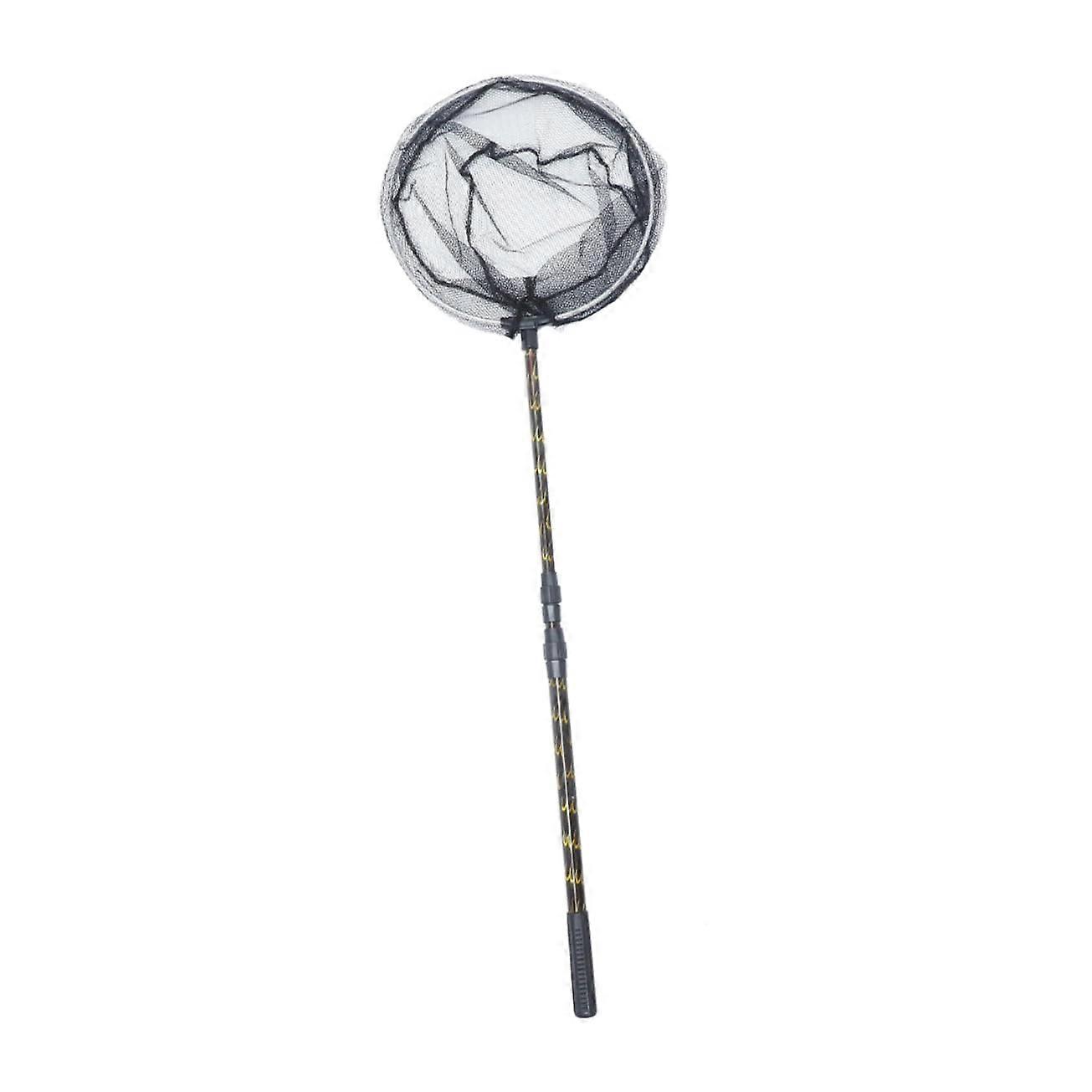 Telescopic Fish Net For Pool Cleaning, Adjustable Handle For Shrimp Tank And Aquarium, Black Durable Design