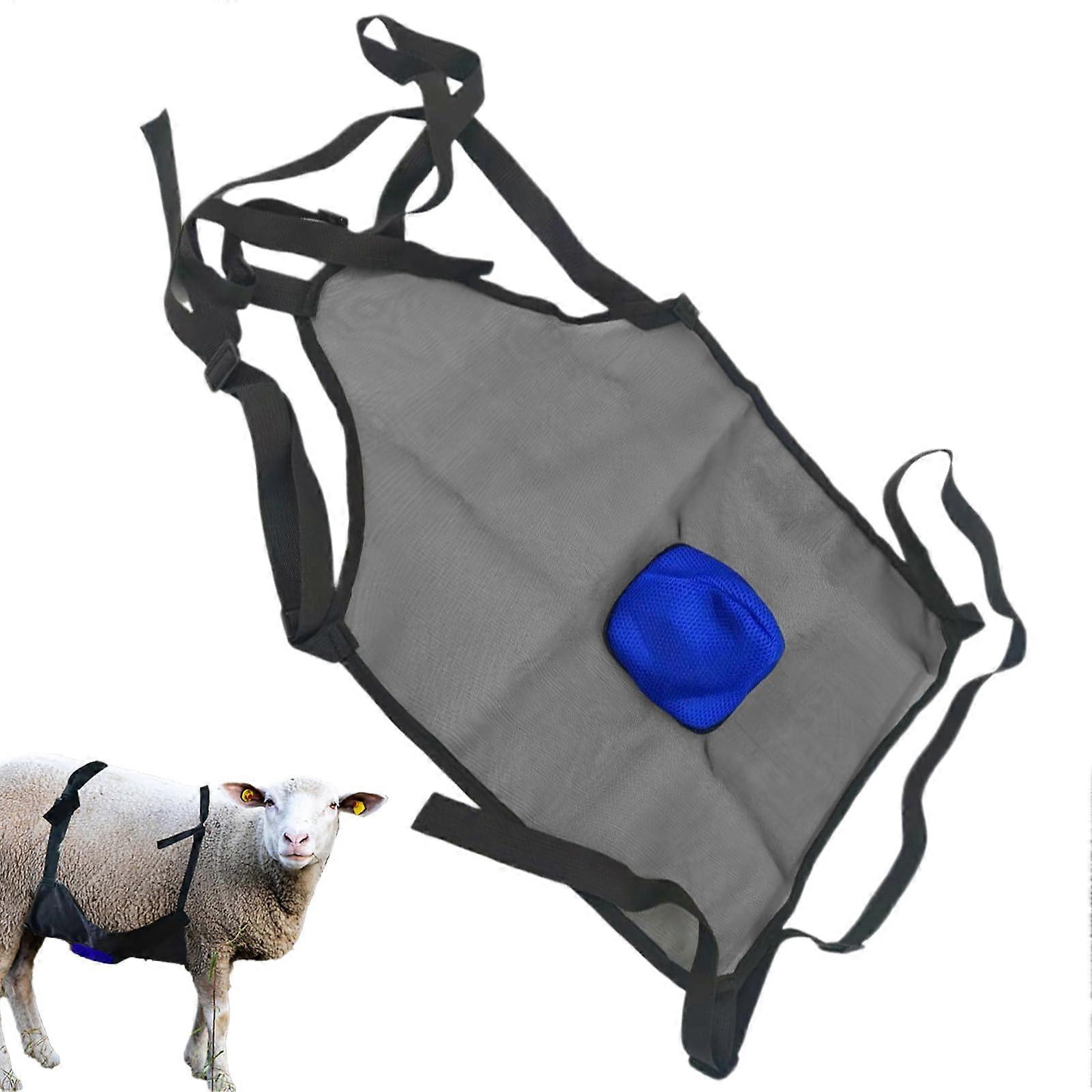 Goat Apron Anti Breeding,Breeding Proof Apron for Goat Farm Tool, Prevent Livestock Breed Accessory for Pet Cows Horses Blue