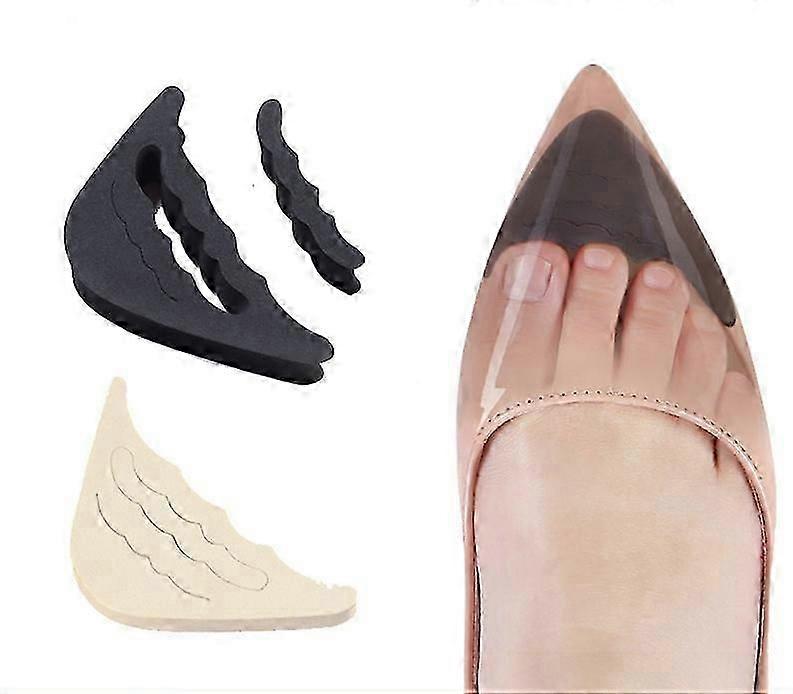 4 Pairs Soft Sponge Shoe Filler Toe Inserts Adjustable Toe Plug