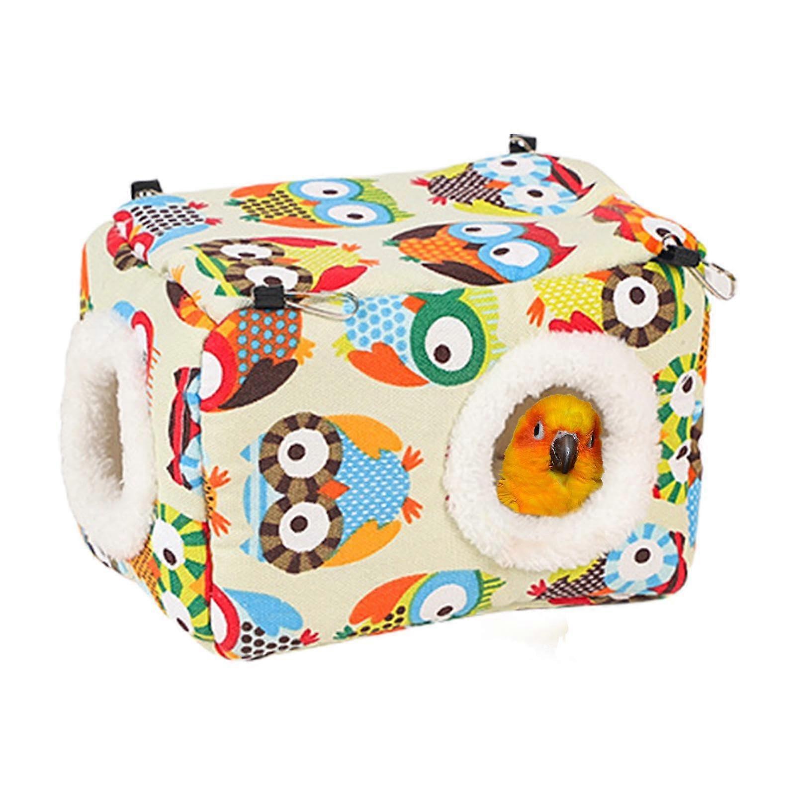 Parrot Winter Nest Warm Snuggle Hut Bird Bed Washable Hideway for Parrot