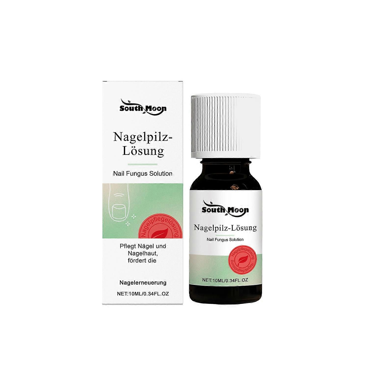 1-6x SOUTH MOON Nail Fungus Solution 10ml Toenail Fungus Treatment for Fragile, Discolored & Dam