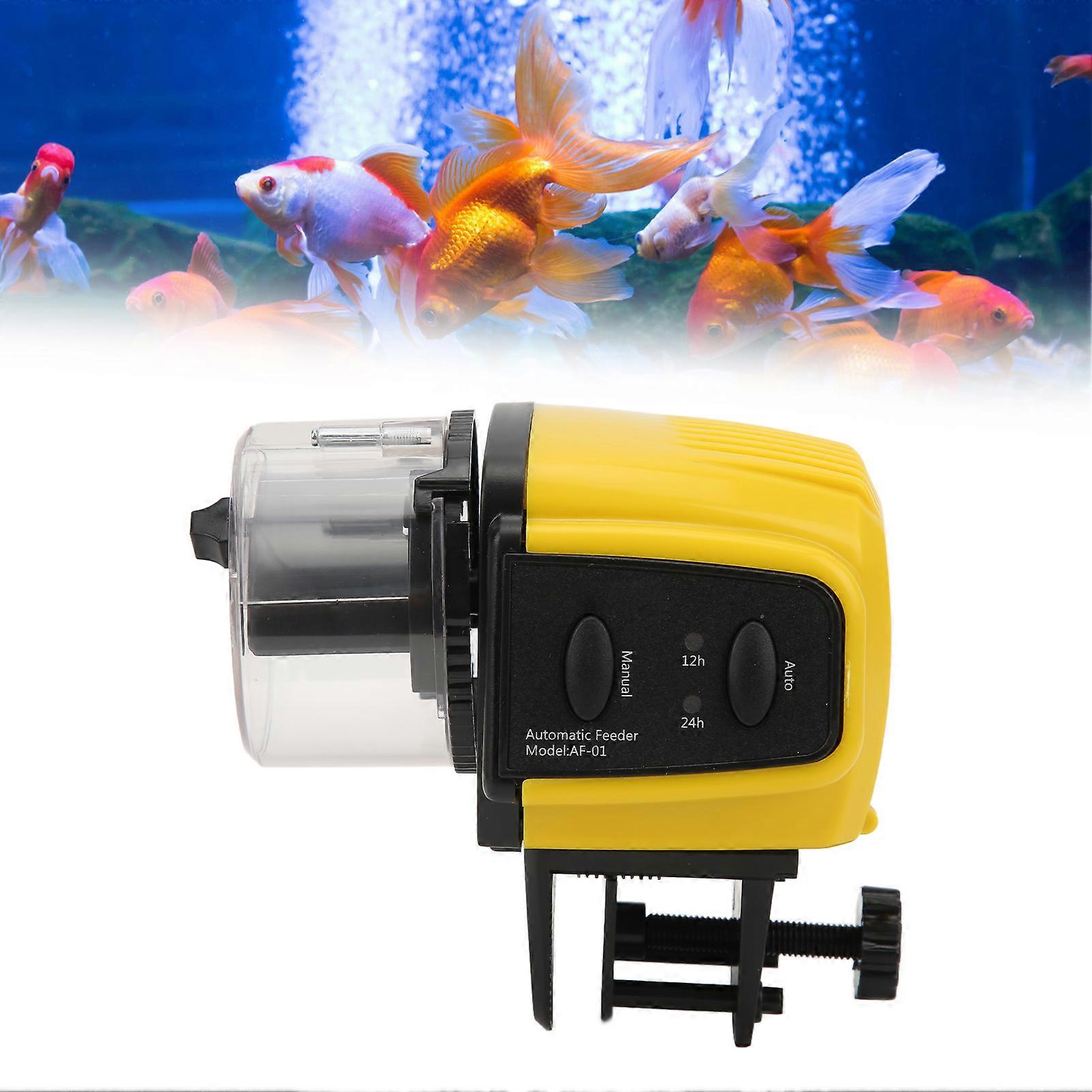 Digital Automatic Fish Tank Feeder Adjustable 12/24h Auto Feed