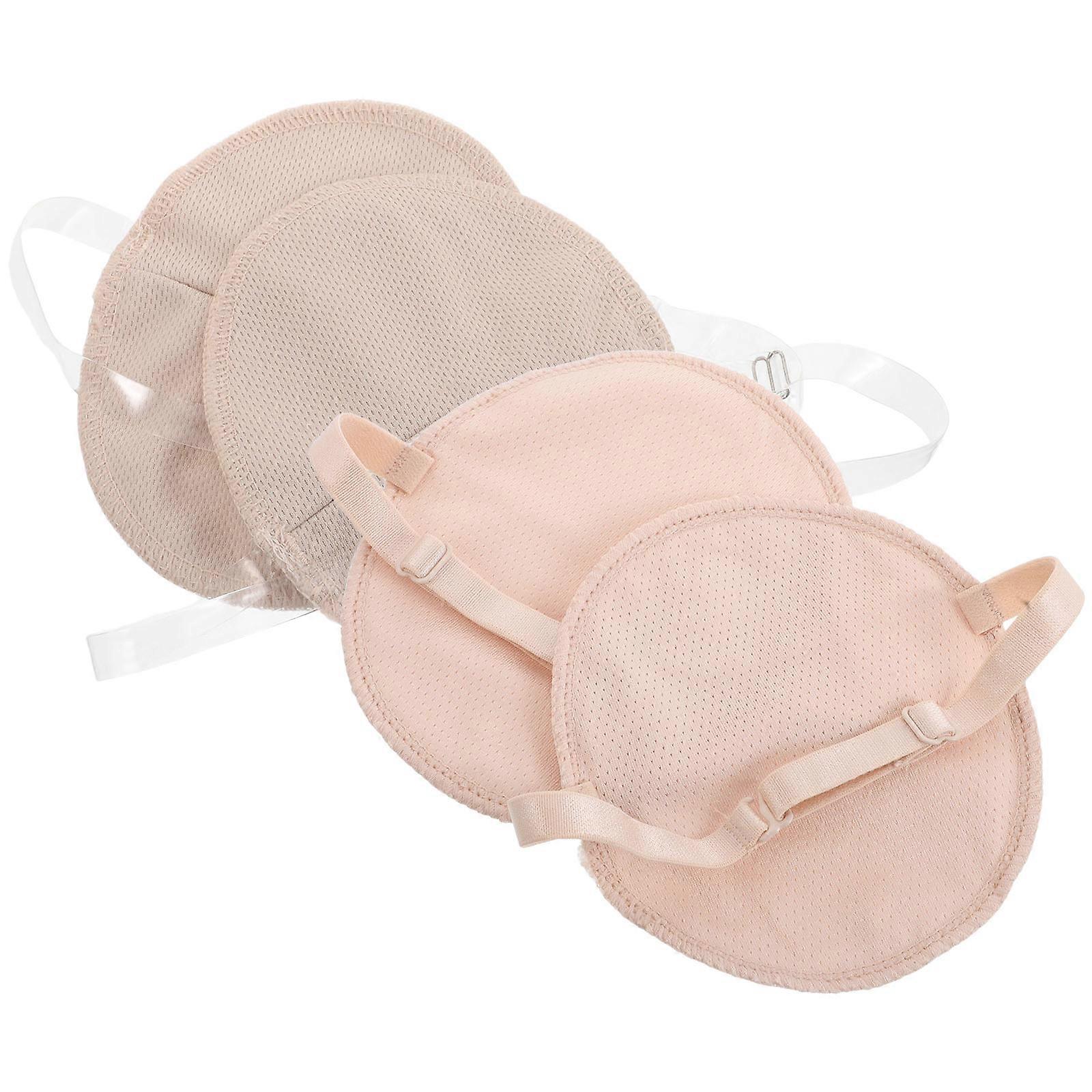 4pcs Breathable Quick Dry Sweat Pads – Reusable Invisible Underarm Protectors for Women