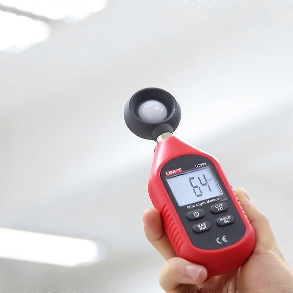 UNI-T UT383 Mini Light Meter Lumens Digital Luxometer Luminance 0~199,999Lux Environmental Test Equipment Handheld Illuminometer Photometer Light Lux
