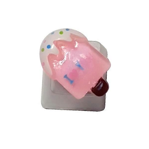 DIY ABS Keycap Backlit Pink Cute Seashell Popsicle for Mechanical Keyboards Accessories R4 Height OEM