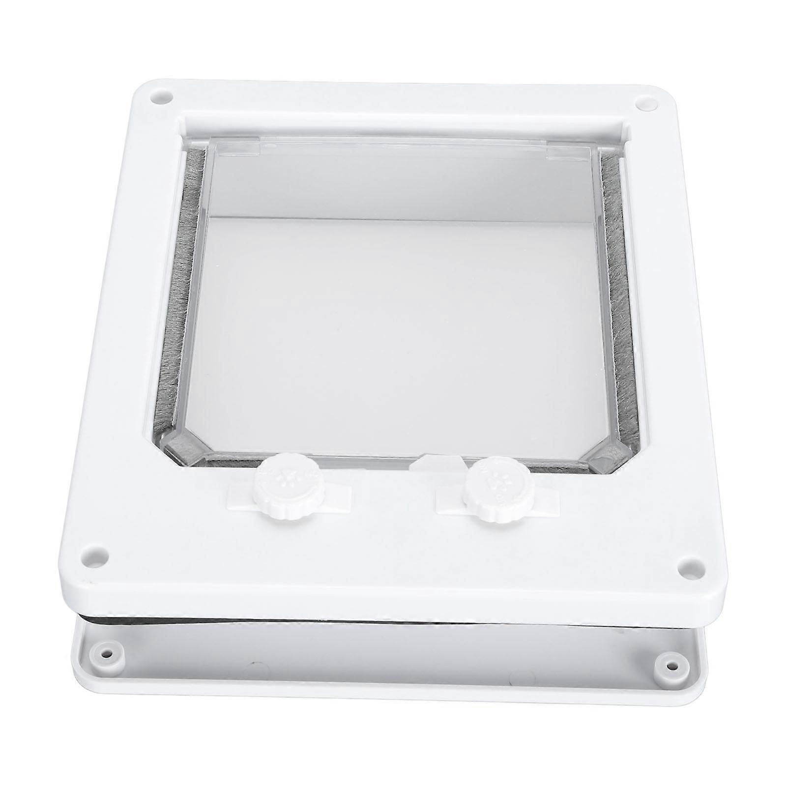 Pet Door Double Rotary Switch M 12x9cm Easy Clean Plastic Flap