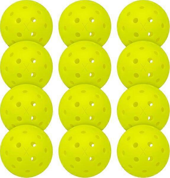 Outdoor pickleball, X-40, 12-pack suitable for competition and practice