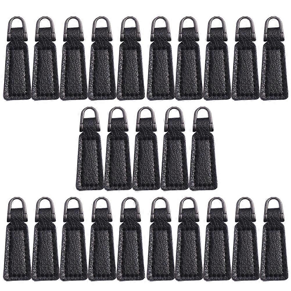 Box Bag Zipper Heads for Repairing 25Pcs PU Backpack Pull Tabs