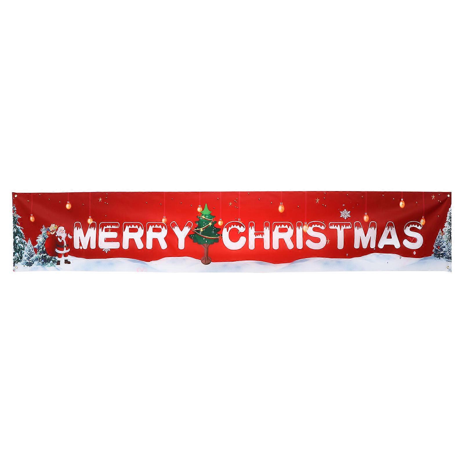 Christmas Party Banner Decorative Banner Outdoor Red