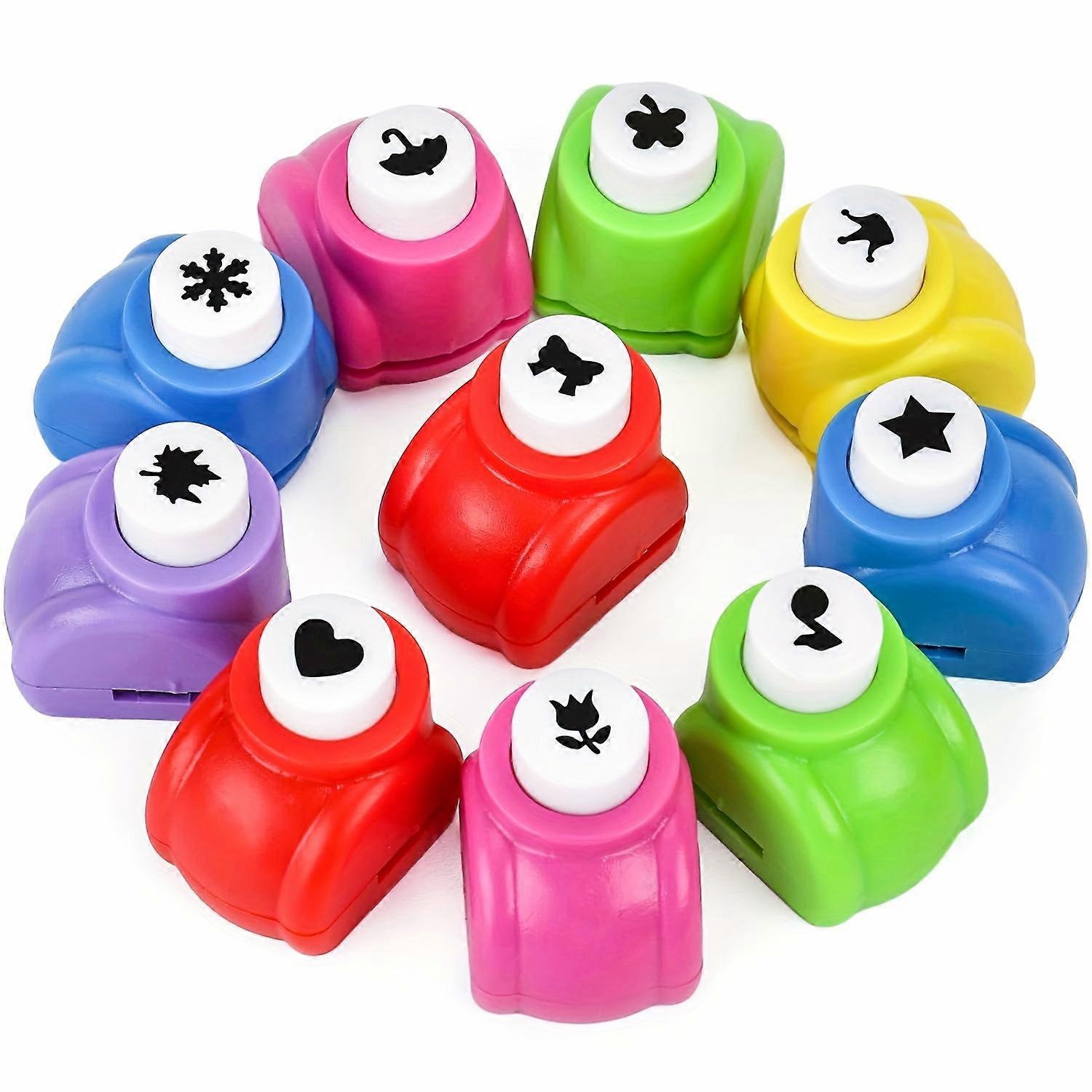 Hole Punch Craft Set, 10-Piece Hole Shape Punch Scrapbook Supplies Hole Shape Punches are great for crafting and fun projects