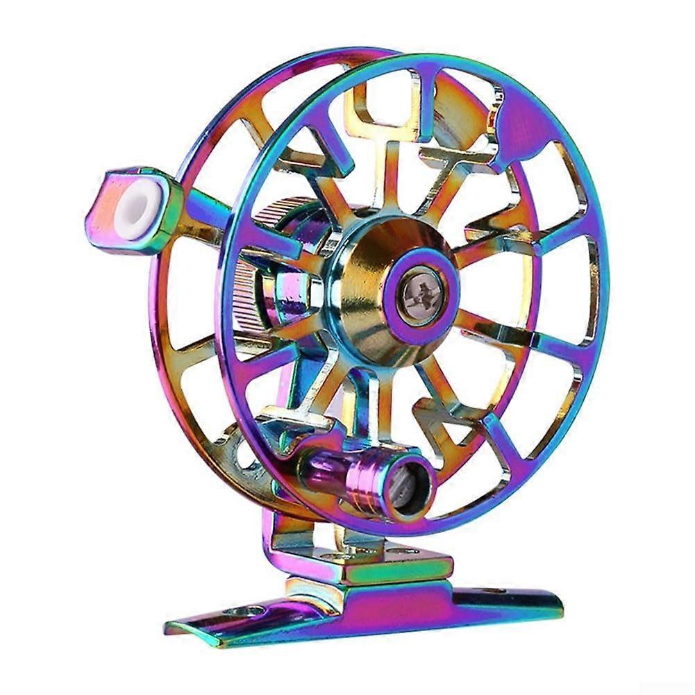 CNC Fly Fishing Reel Ice Reel For Ice Fishing Large Spool Multi Disc Drag System Silent Retrieve Ergonomic Handle