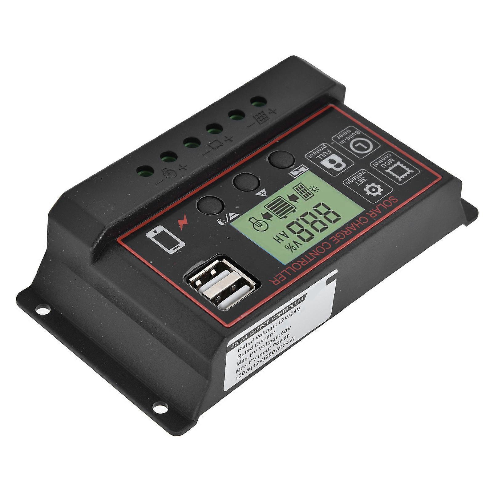 Smart Charge Controller CBK2410 12/24V 30A Dual USB PWM