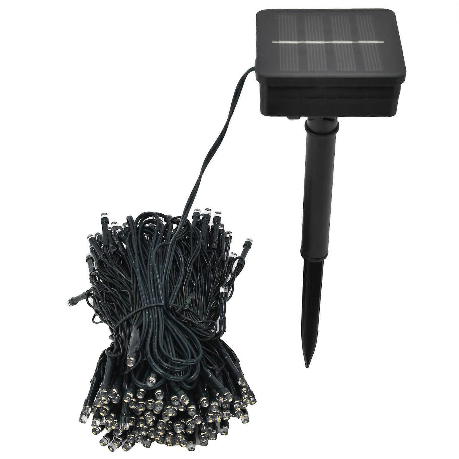 200LED Solar Light String 22m Waterproof Outdoor White Lamp