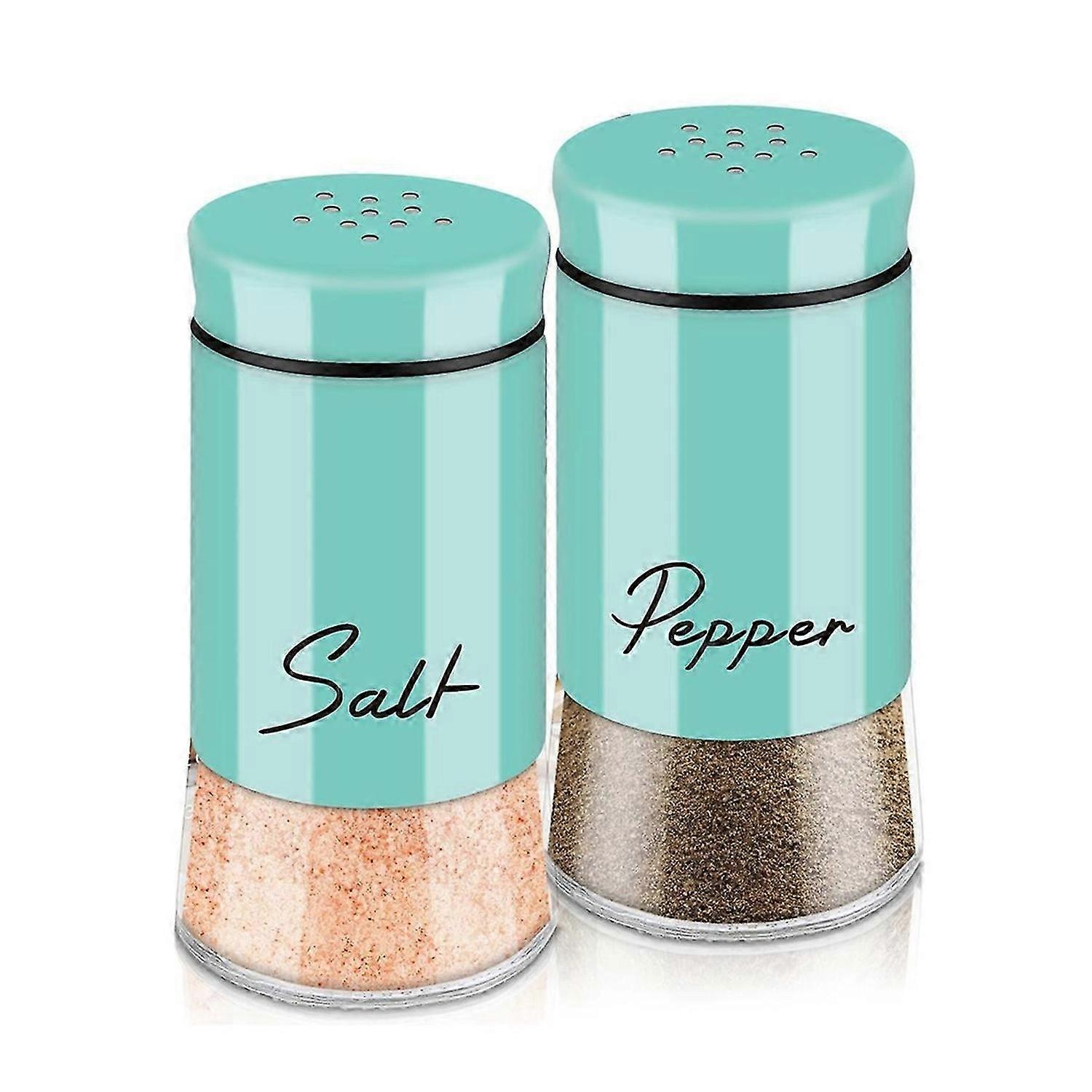 Salt and Pepper Shakers Set with Lid for Kitchen Spice Dispenser-C