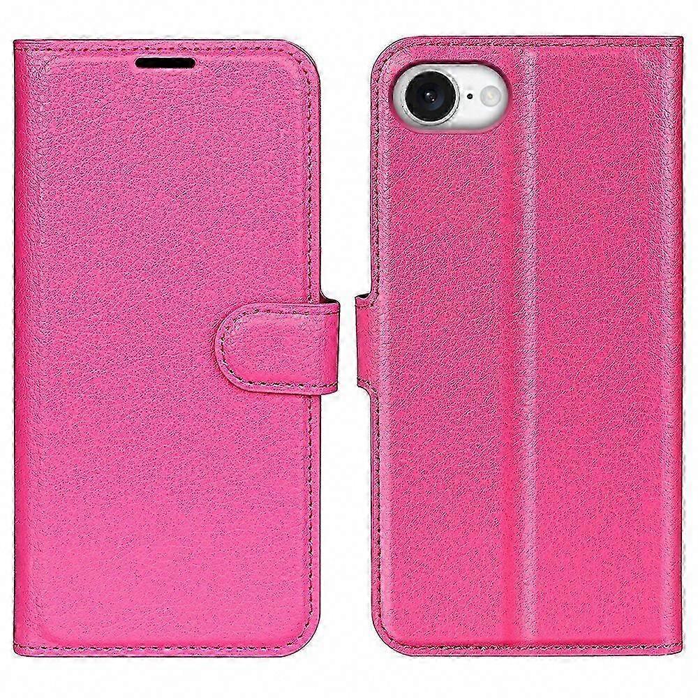 For 16e Case Litchi Texture Shockproof Leather Wallet Phone Cover