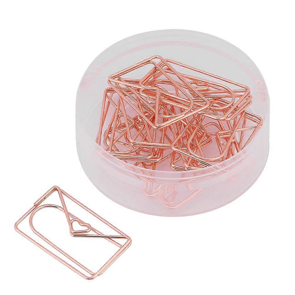 12pcs Envelop Shape Paper Clips Bookmark Marking Document Organizing Clip Stationery Supplies