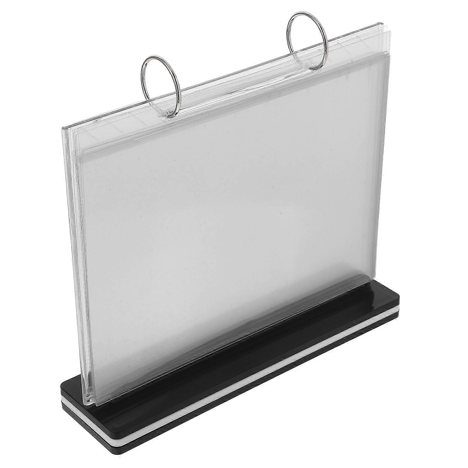 Menu Display Holder Plastic Menu Folder for Restaurant with Stand
