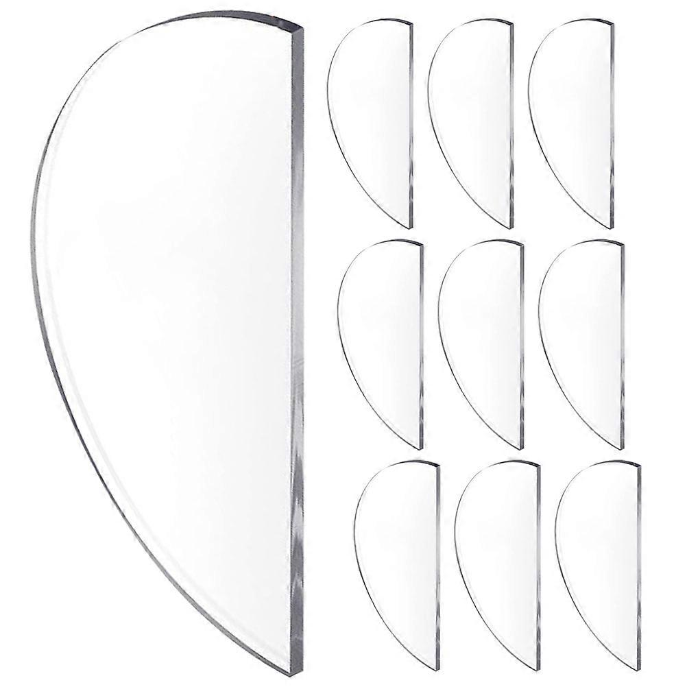 Acrylic Place Cards for Seating Chart with 20Pcs Clear Semicircle Cards