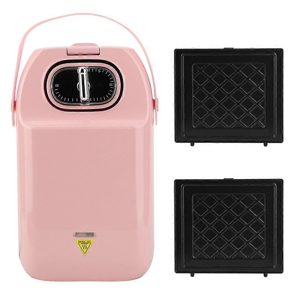 Household Multi Functional Sandwich Toaster Bread Breakfast Maker Cooking Tools (Pink )