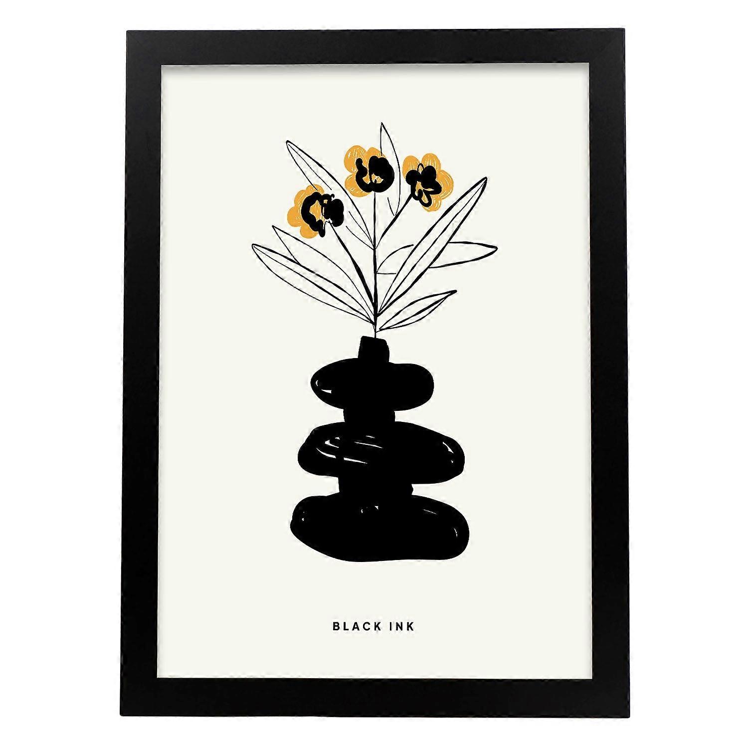 Affiche fleur de pensée