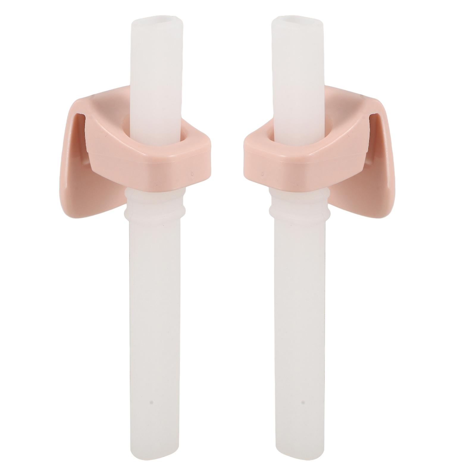 Reusable Baby Soup Straws Porridge Drinking 2Pack Perfect For Infant Drink Preventing Spills
