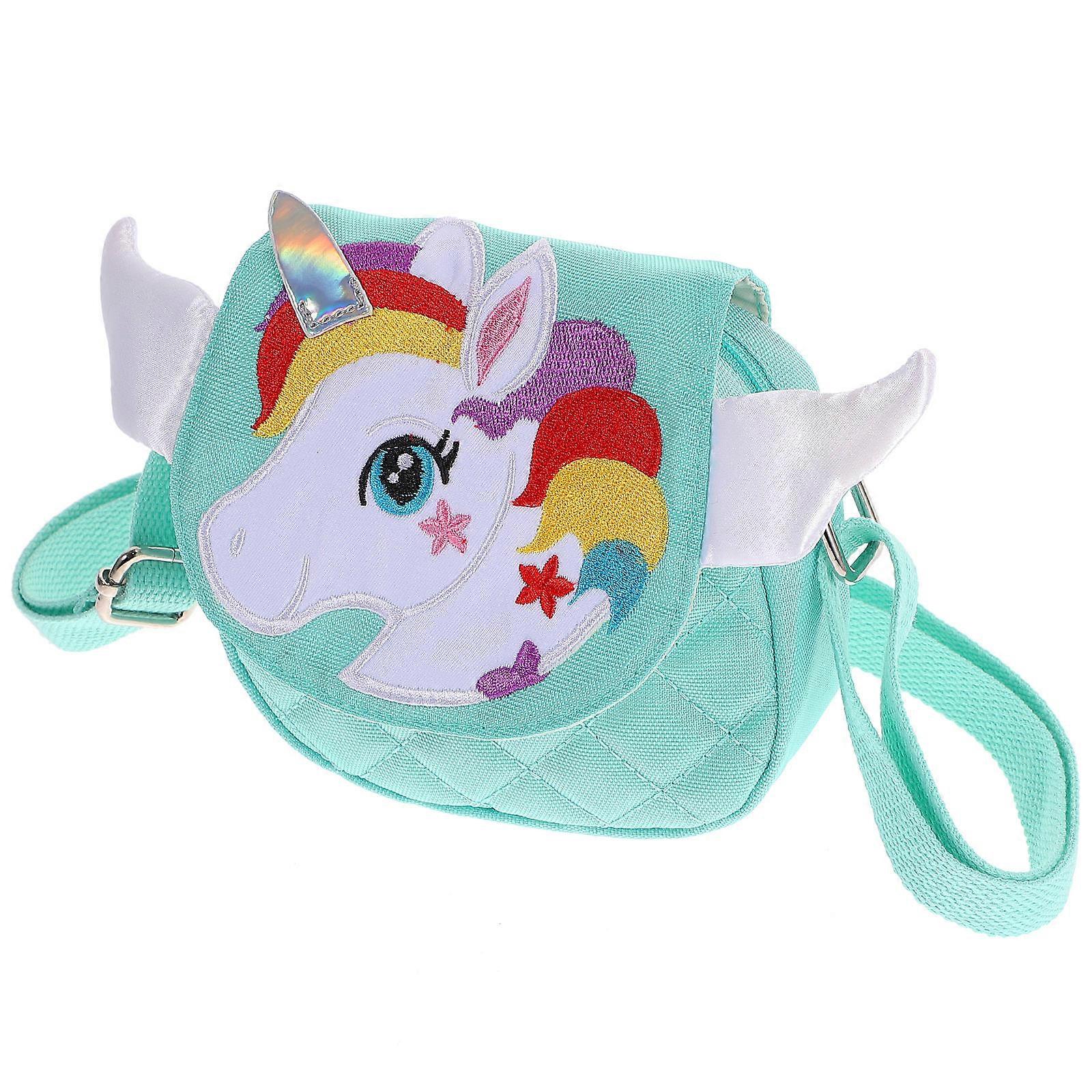 Children Cross Body Bag for Storage Large Capacity Unicorn Pattern Bag