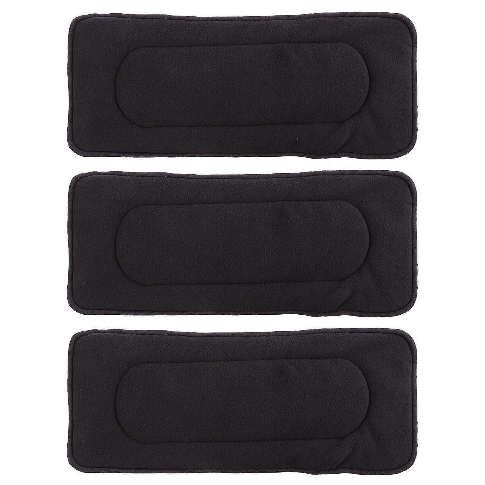 Bamboo Charcoal Diaper Liner 3Pcs Reusable Breathable Diaper Inserts for Infant