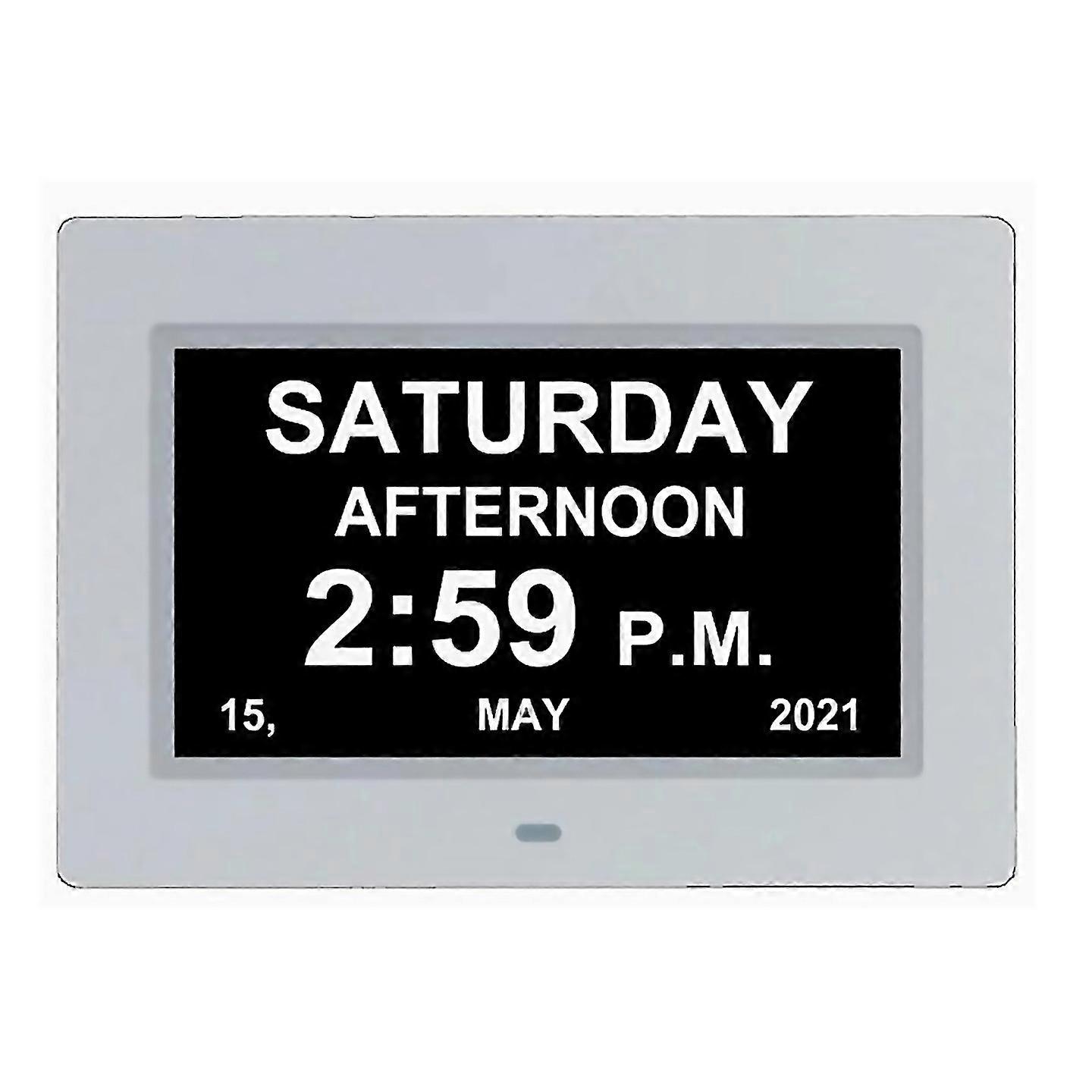 For 7 Inch Digital Calendar Alarm Clock Photo Frame Media Player