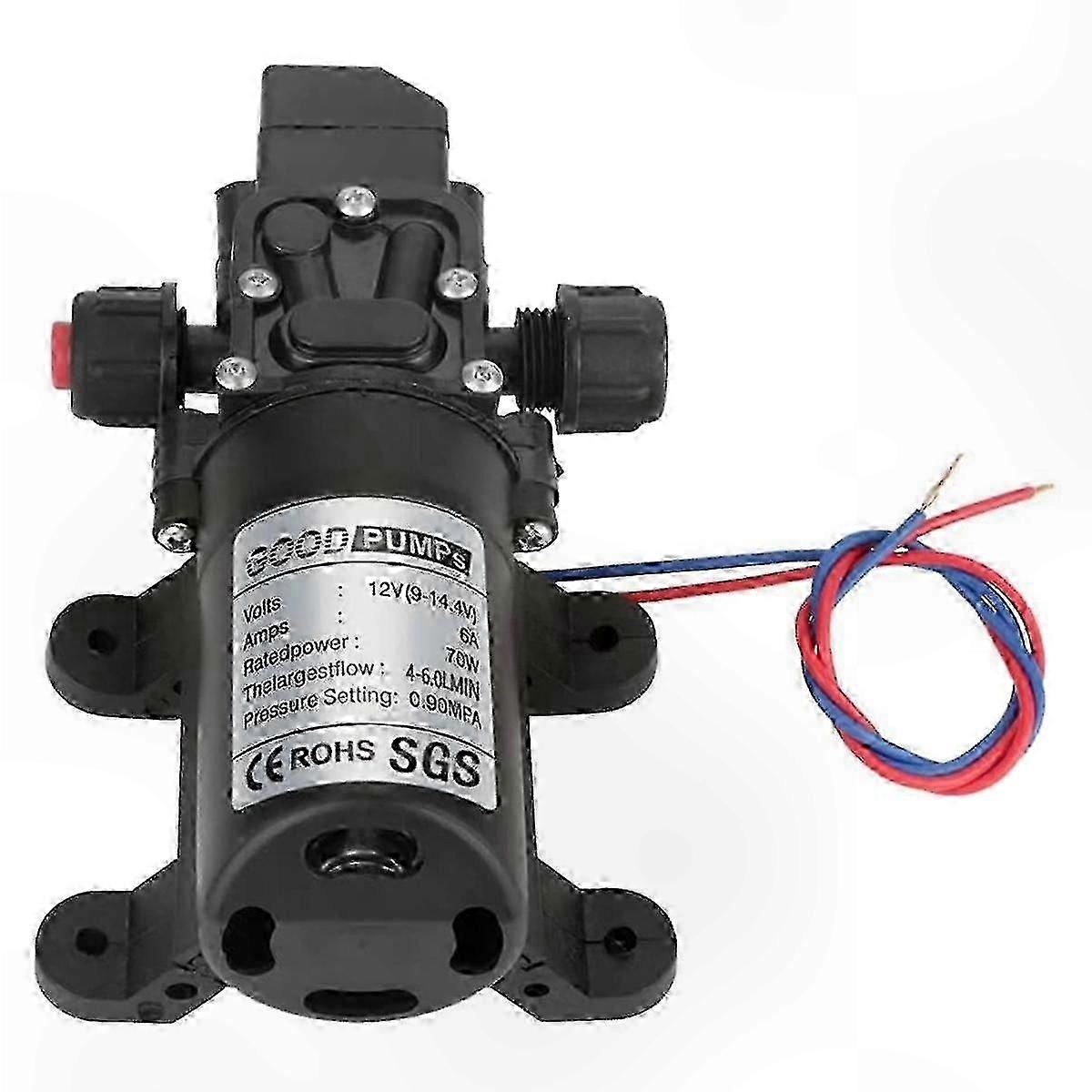 12V DC 70W Self-Priming Pump for Automotive Marine RV Applications