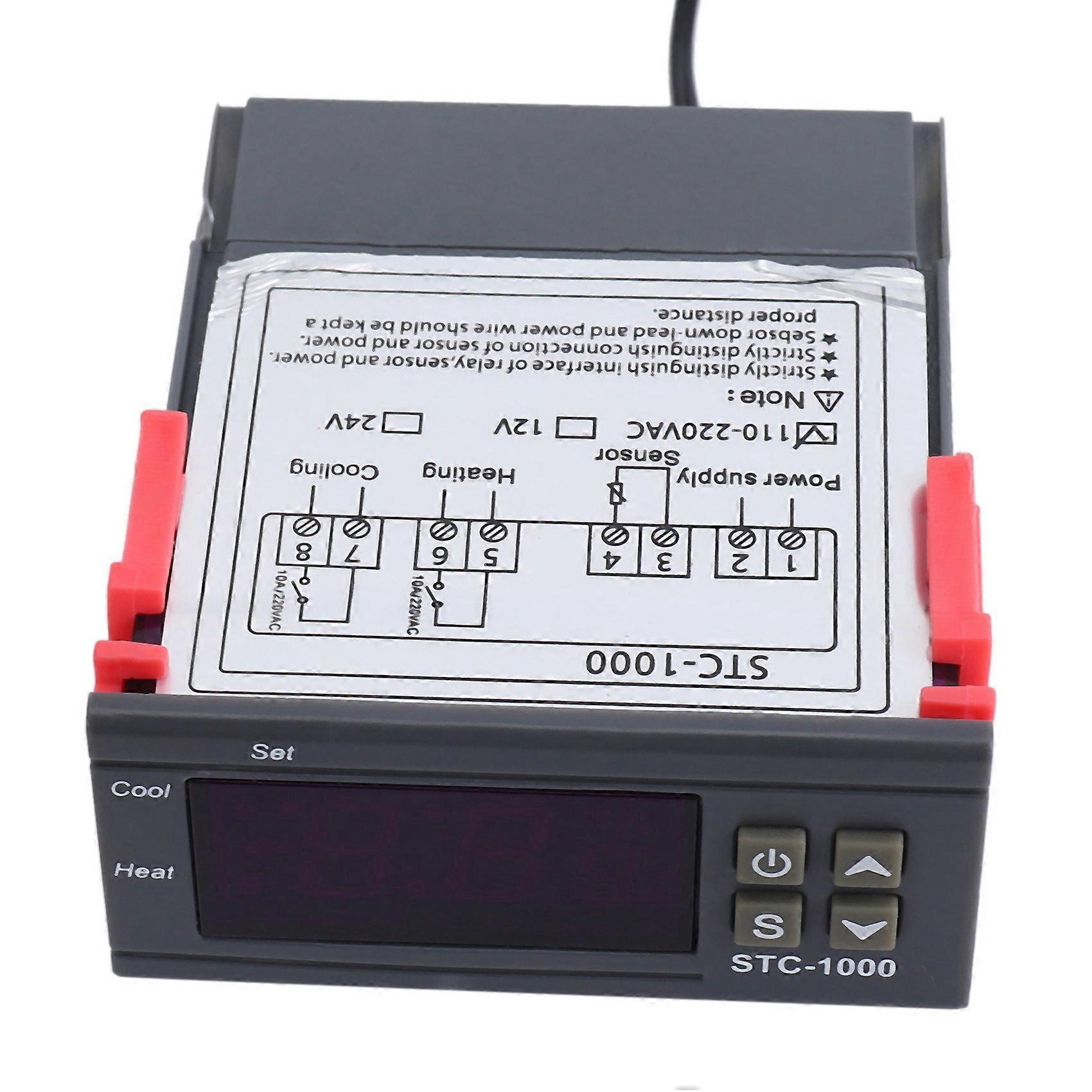 4X 220V/-/1000 Digital Temperature Controller Thermostat with