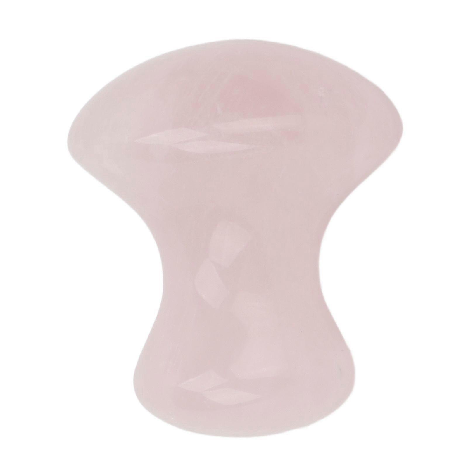Scraping Stone Tool Mushroom Shape Pink Rose Quartz Gua Sha Scraping Plate for Massage Relax
