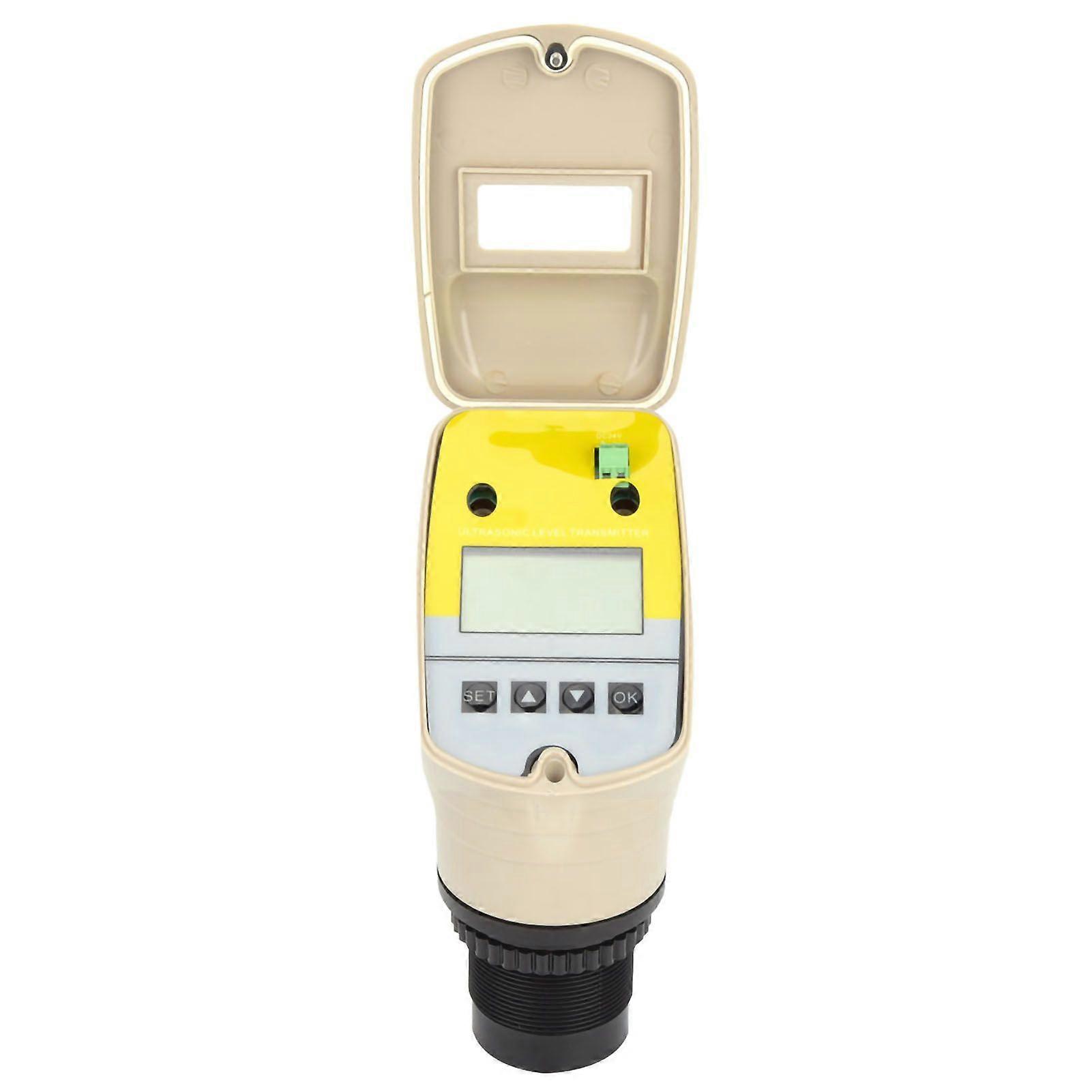 ALT-666 DC24V Digital Display Ultrasonic Level Meter Transmitter Water Level Sensor(015 Meters ) 0-15 mtres