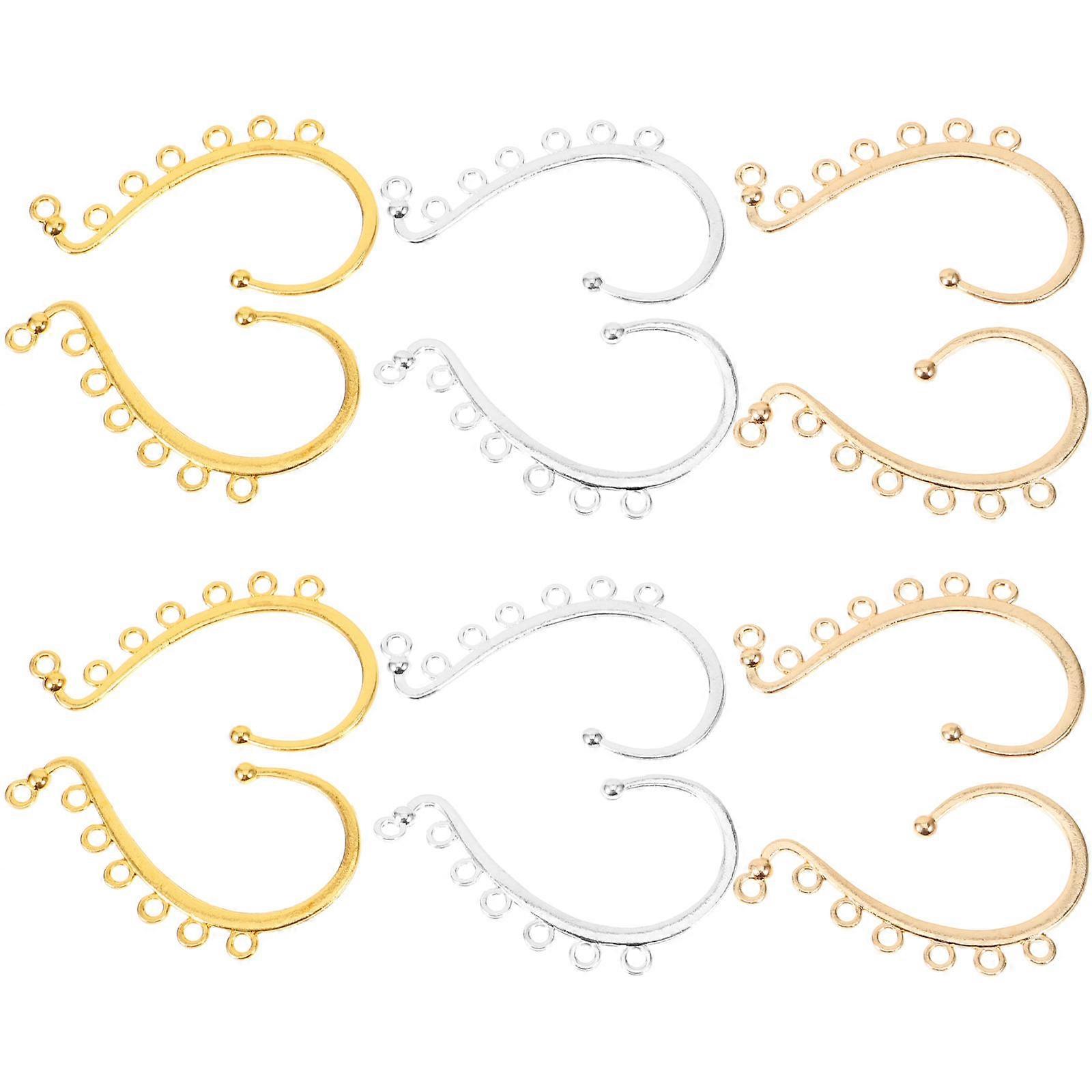 Assorted Color Metal Earring Hooks for Handmade Earrings 72Pcs DIY Kit