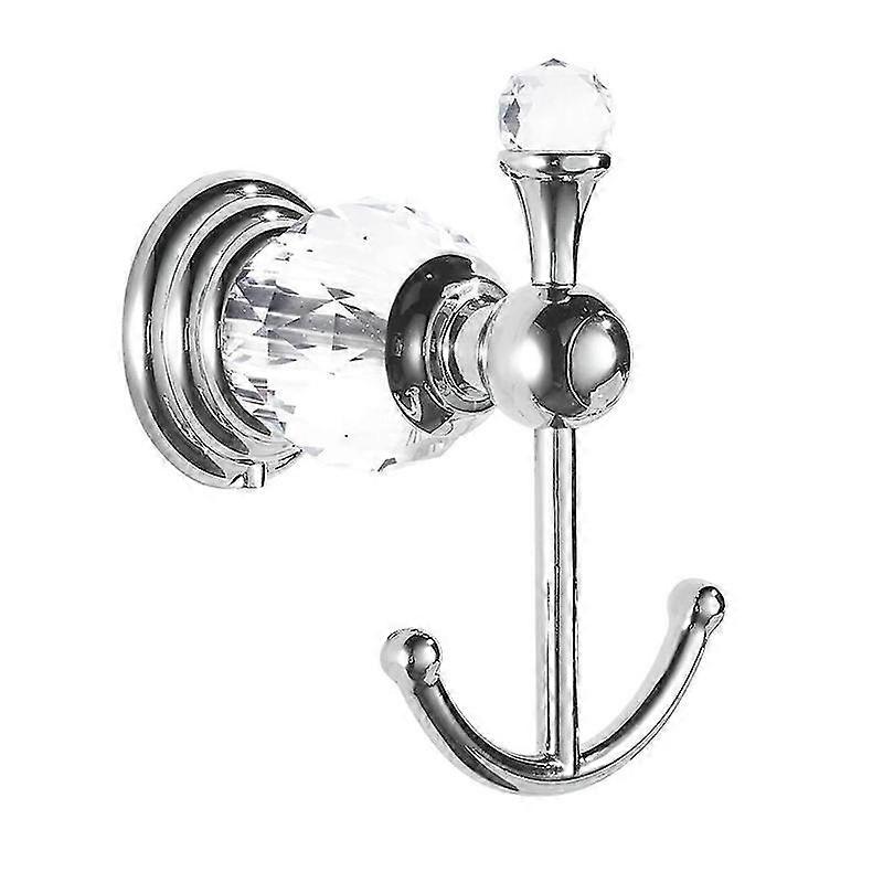 Crystal Towel Hook Silver Robe Hooks