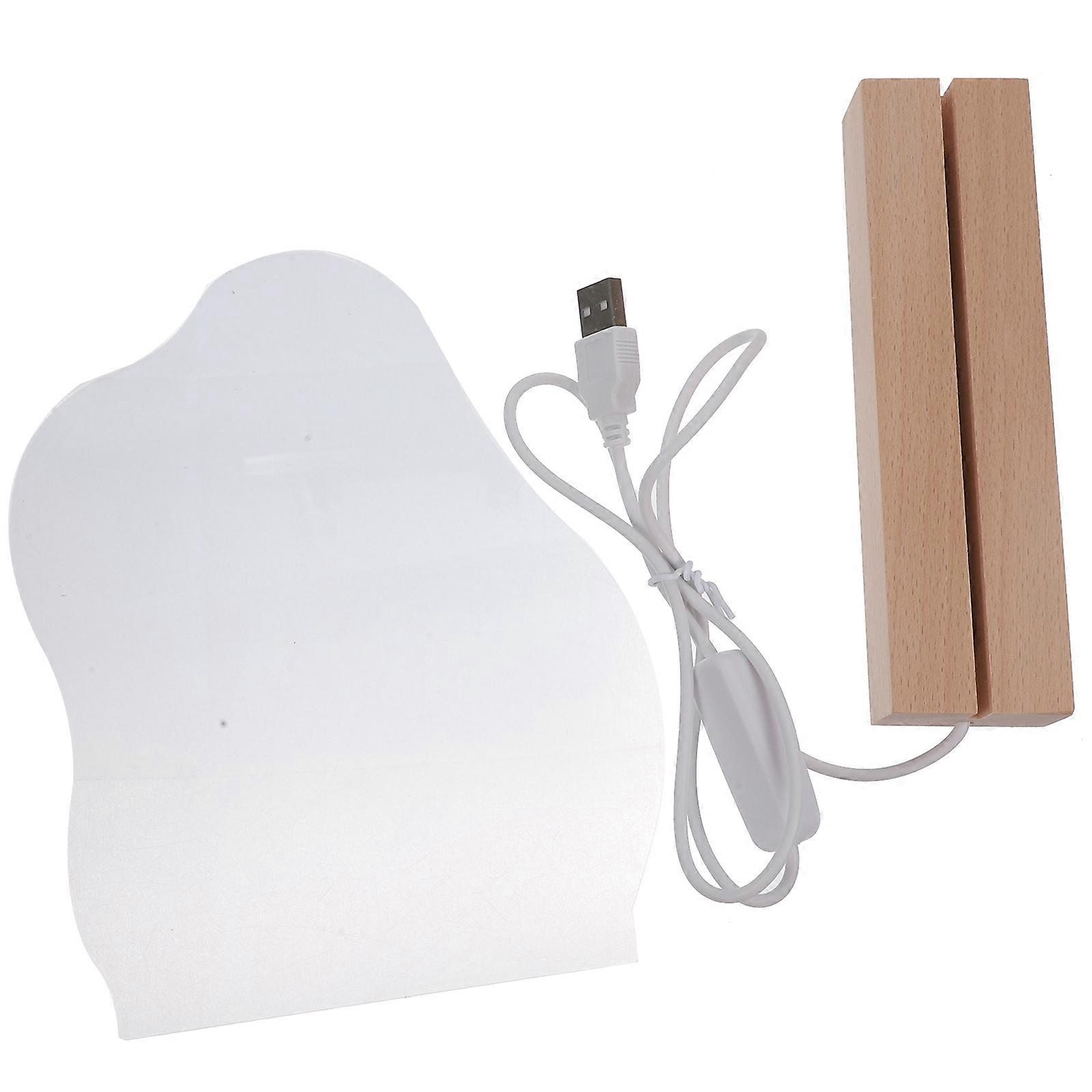 3Pcs Light Up Acrylic Dry Erase Board Ideal For Family Friends Assorted Color Writing Function 19.5X16Cm