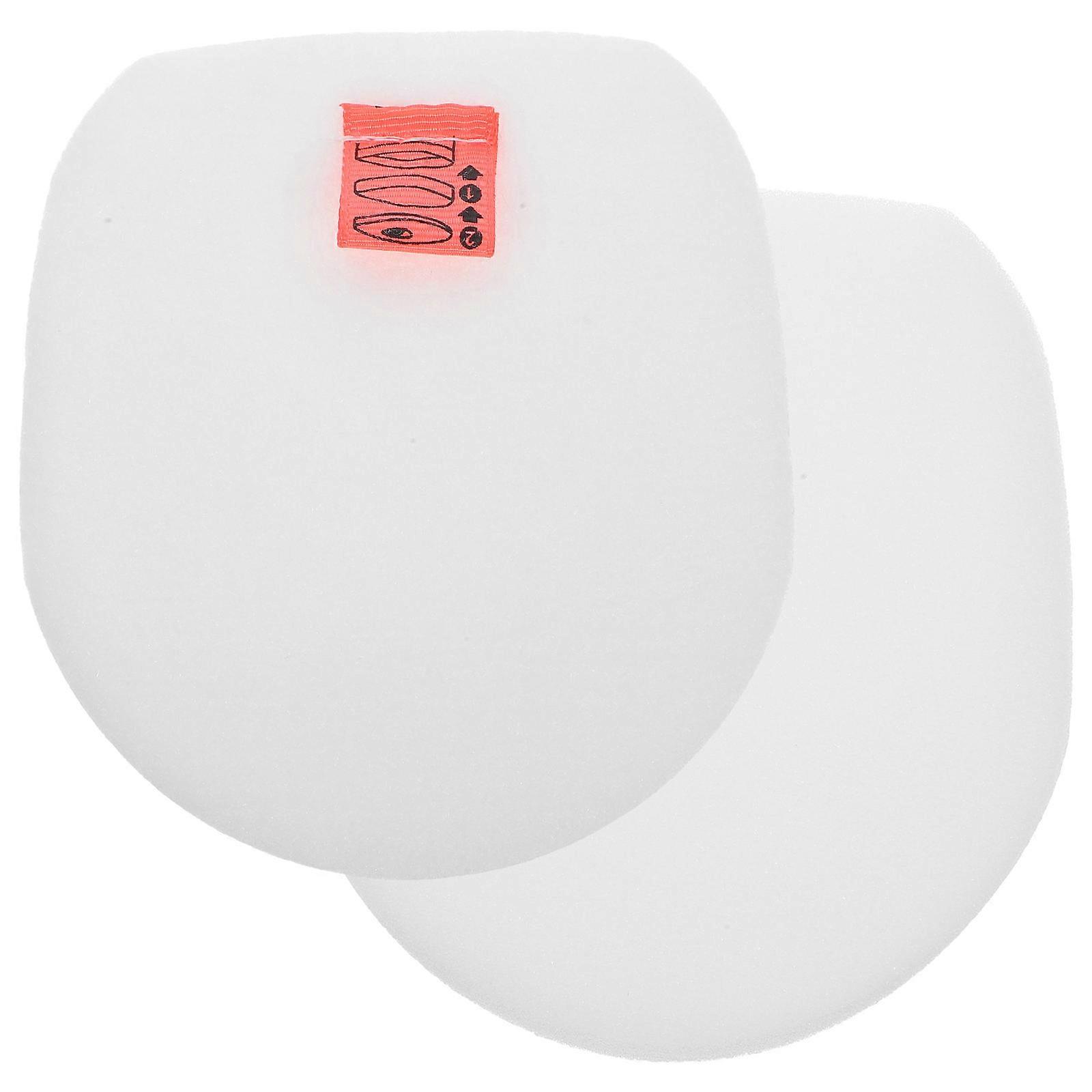 Vacuum Cleaner Filter 2Pcs Replacement For Household Users White Efficient Dust Filtering Size 4.7×4.1×0.8in