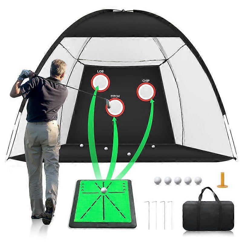 Golf Net, Golf Hitting Net with Swing Mat