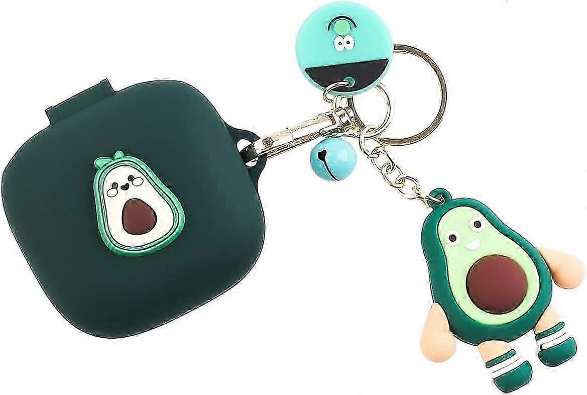 Fit מיועד לאוזניות חדשות Beats Fit Pro 2021, אוזניות Beats Fit Pro Cartoon Silicone כיסוי מארז טעינה עם מחזיק מפתחות בובה חמוד גוף מלא נגד -