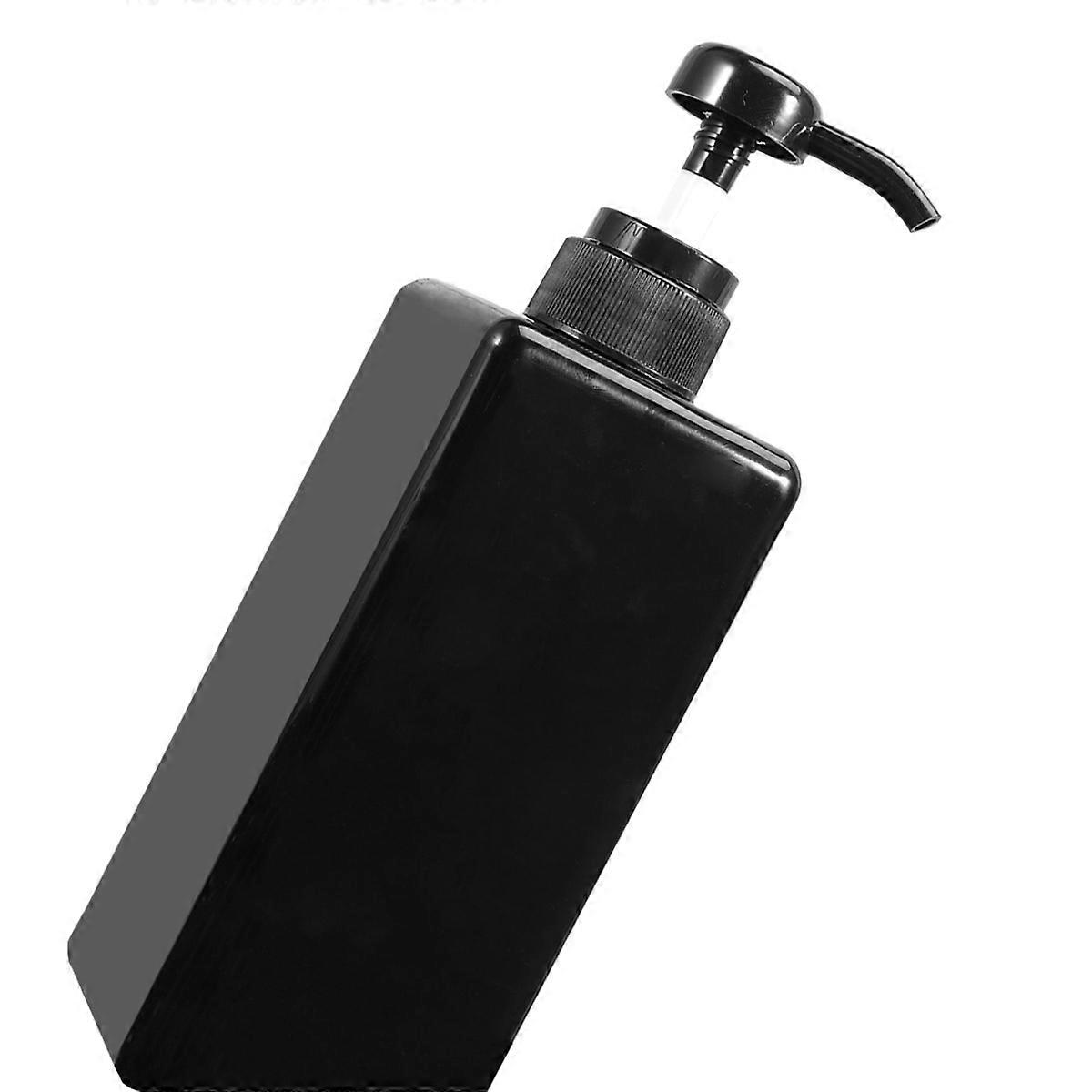 650ml Refillable Shower Gel Bottle For Travel Use Black Toiletry Container 1Pack