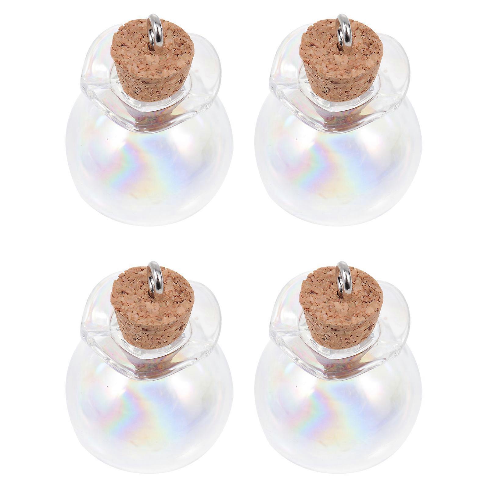 Clear Bottles with Corks Small Wishing Bottles for Decor 15 Pieces