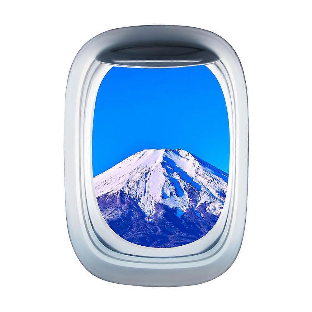 Glass Sticker Three-Dimensional Snow Mountain Landscape Window Wall Decals 3Pcs